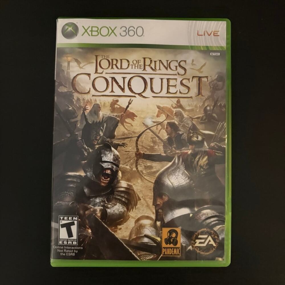 The Lord of the Rings Conquest Xbox 360 video game no manual Tested